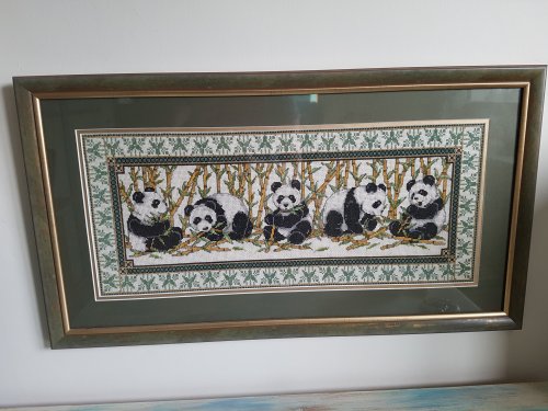 Panda cross-stitch